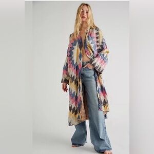 Magnolia Pearl multicolor quilt Kimono one size